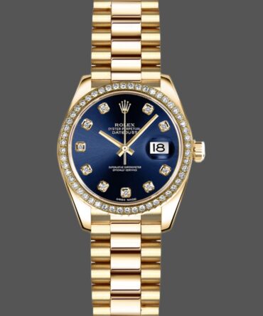 564138 Blue Diamond Dial 26MM Lady Replica Watch