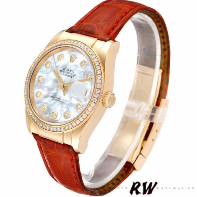 014188 Mother of Pearl Diamond 36mm Unisex Replica Watch