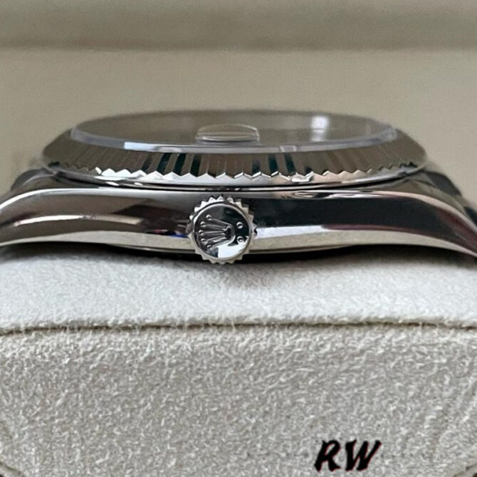 Replica Rolex Day-Date 228239 Black Index Dial Fluted Bezel 40mm Mens Watch