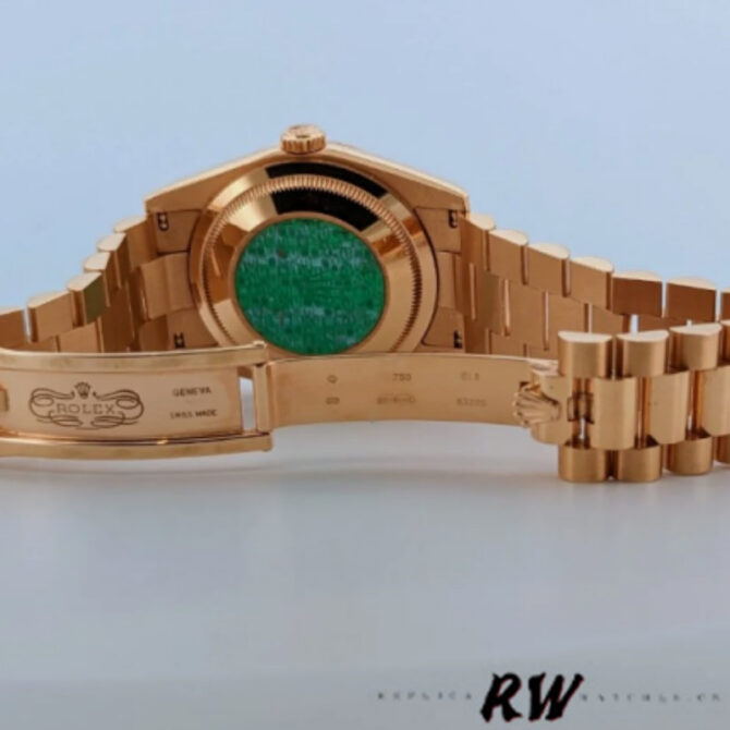 Replica Rolex Day-Date 118235 Fluted Bezel Chocolate Dial 36mm Unisex Watch