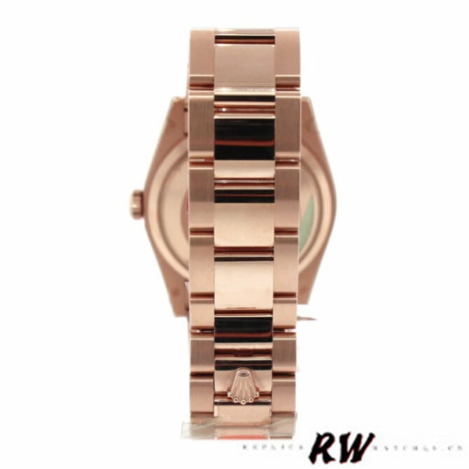 Replica Rolex Day-Date 118235 Fluted Bezel Chocolate Dial 36mm Unisex Watch