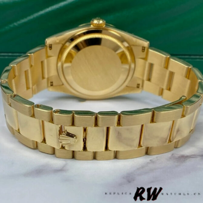 Replica Rolex Day-Date 118238 Roman Numeral Pyramid Ivory Dial 36mm Unisex Watch