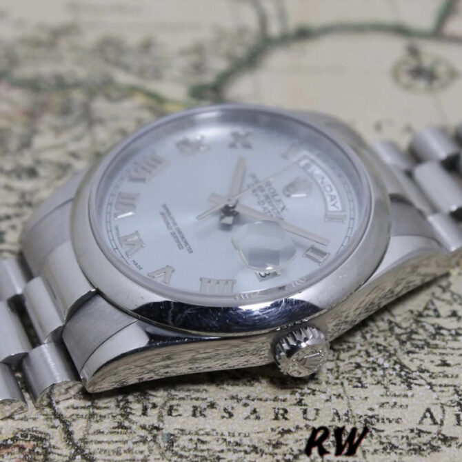 Replica Rolex Day Date 118206 Platinum Ice Blue dial 36mm Unisex Watch
