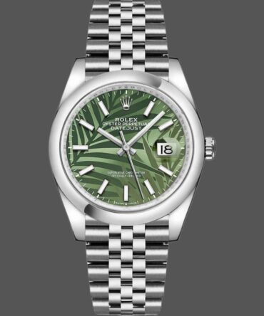 8623211 Olive Green Palm Motif Dial 36MM Unisex Replica Watch