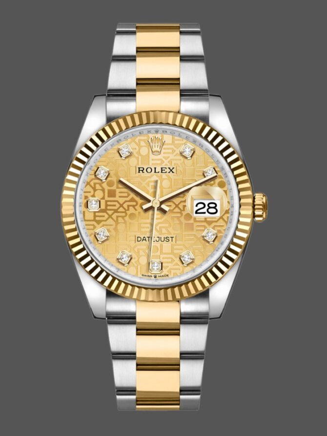 89741333 Champagne Jubilee Dial 36MM Unisex Replica Watch