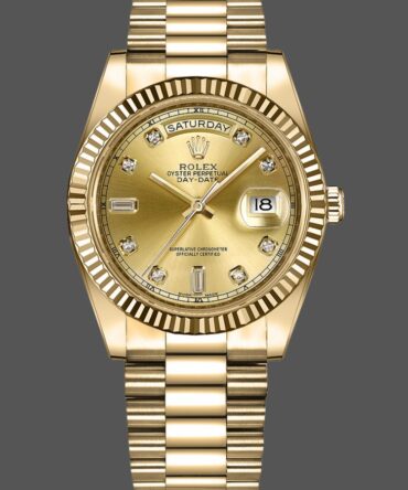 Replica Rolex Day-Date 218238 Champagne Dial Yellow Gold 41MM Mens Watch