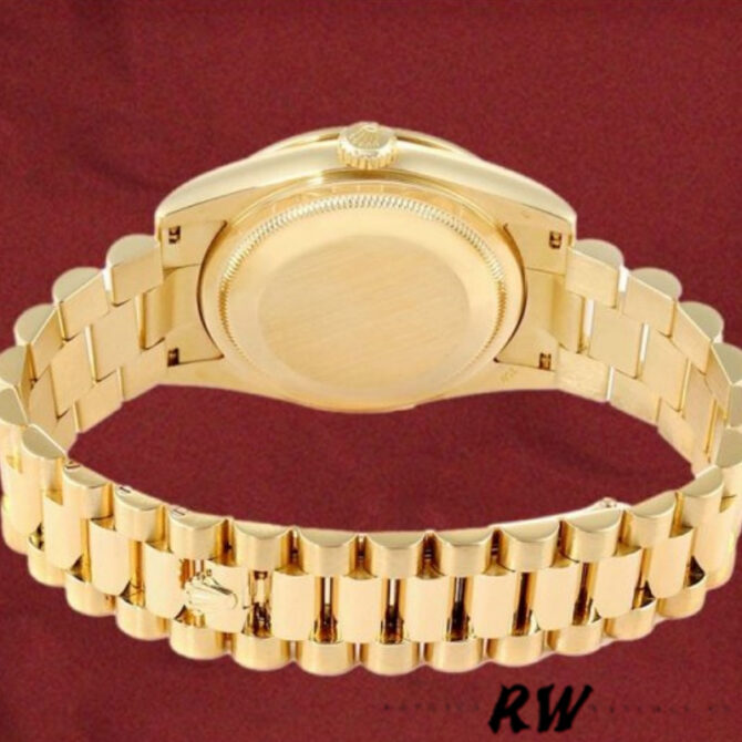Replica Rolex Day Date 118348 Champagne dial Yellow Gold 36mm Unisex Watch