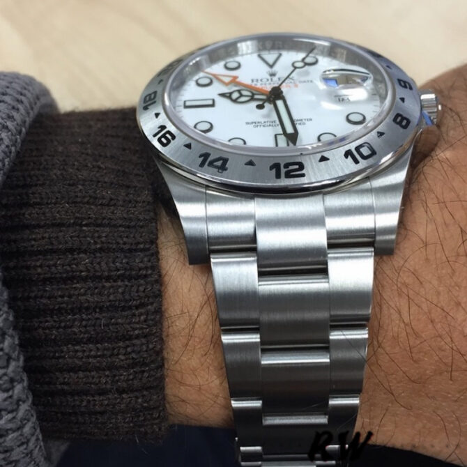 Rolex Explorer II m226570 0001 Stainless Steel White Dial 42MM Mens Replica Watch