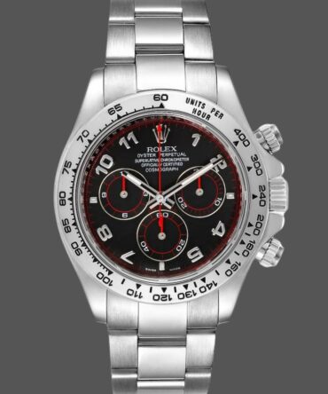 Rolex Cosmograph Daytona 116509 Black Arabic Dial White Gold 40MM Mens Replica Watch