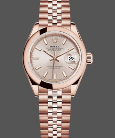 Rolex Datejust 279165 Sundust Index Dial Domed Bezel 28mm Lady Replica Watch