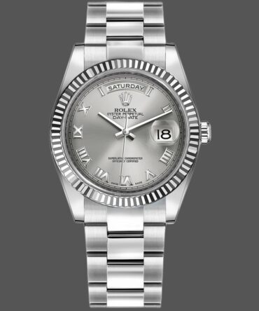 Replica Rolex Day-Date 118239 Rhodium Roman Dial 36mm Unisex Watch