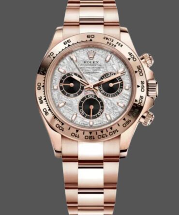Rolex Daytona m116505 Everose Gold Meteorite Grey Dial 40MM Mens Replica Watch