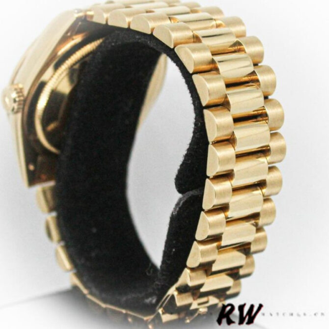 Replica Rolex Day-Date 118388 Yellow Gold Green Index Dial 36MM Unisex Watch