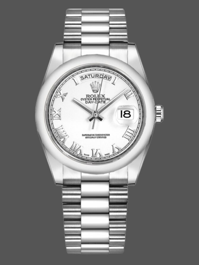 Replica Rolex Day Date 118238 Black Diamond Dial 36mm Mens Watch