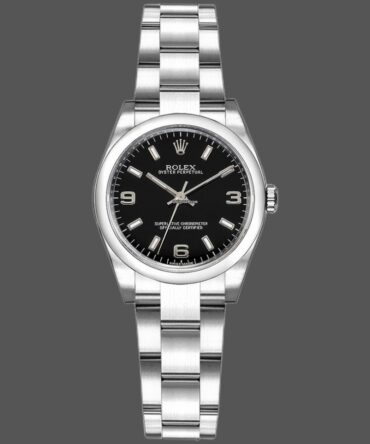 Rolex Oyster Perpetual 176234 Fluted Bezel Black Arabic Dial 26MM Lady Replica Watch