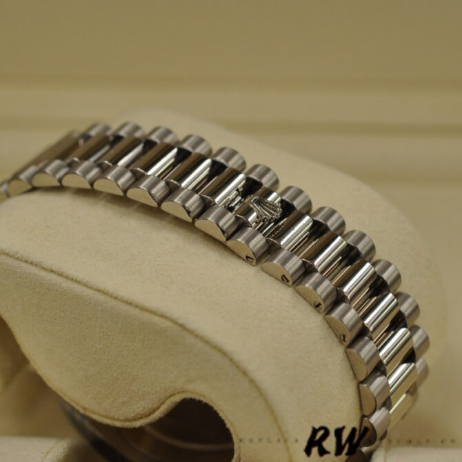 Replica Rolex Day-Date 218239 Ivory Roman Numerals Dial White Gold 41MM Mens Watch