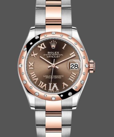 Rolex Datejust 178341 Chocolate Brown Roman Numeral Dial 31MM Lady Replica Watch