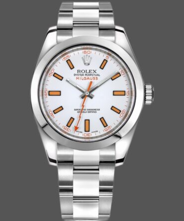 Rolex Milgauss 116400 Automatic White Dial 40mm Mens Replica Watch