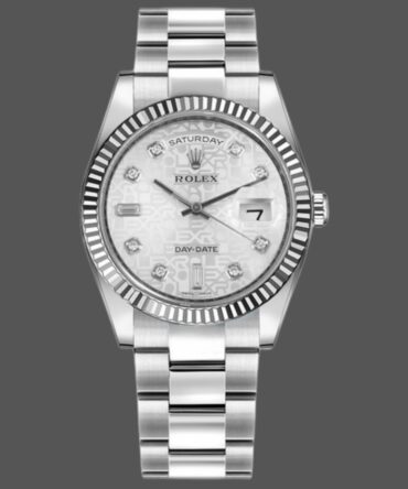 Replica Rolex Day-Date 118239 Jubilee Silver Dial 36mm Unisex Watch