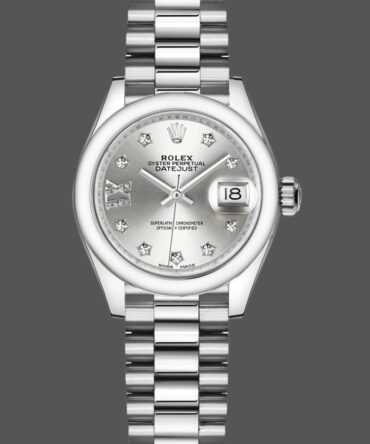 Rolex Datejust 279166 Silve Dial Diamond Domed Bezel 28mm Lady Replica Watch