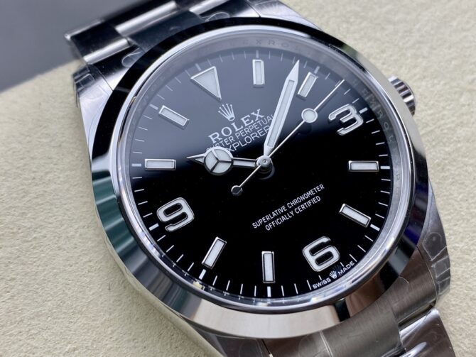 Rolex Explorer 124270 0001 Black Dial Stainless Steel 36MM