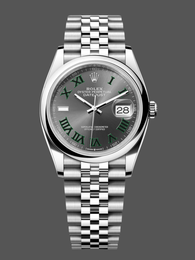 18544300 0017 Grey Wimbledon dial Stainless Steel 36MM Unisex Replica Watch