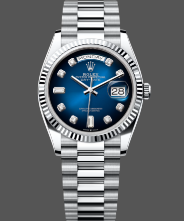 Replica Rolex Day Date 36 Blue Ombre Dial m128236 0005