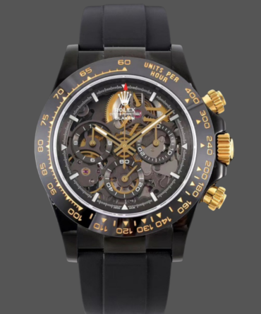 Rolex Daytona Blaken Black 1:1 Mirror Skeleton Dial 40mm Men's Watch