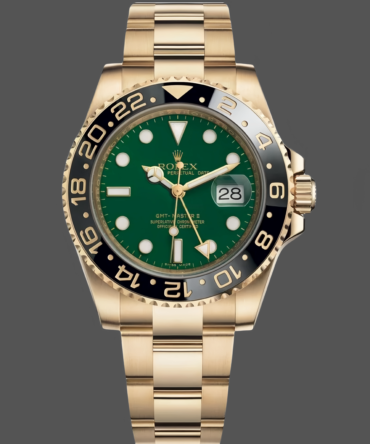 Rolex GMT Master II 116718LN Oyster Bracelet Green Dial 40mm Mens Replica Watch