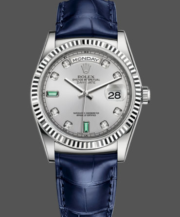 Replica Rolex Day Date 36 White Gold Diamond Rhodium Dial 118139 0053