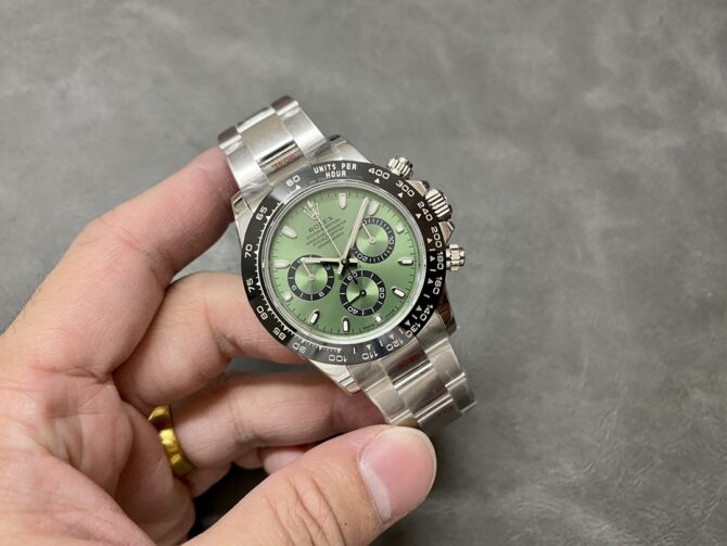 Rolex Daytona Platinum Green Dial Ceramic Bezel LNIB 126506 40mm Stainless Steel Men's Watch