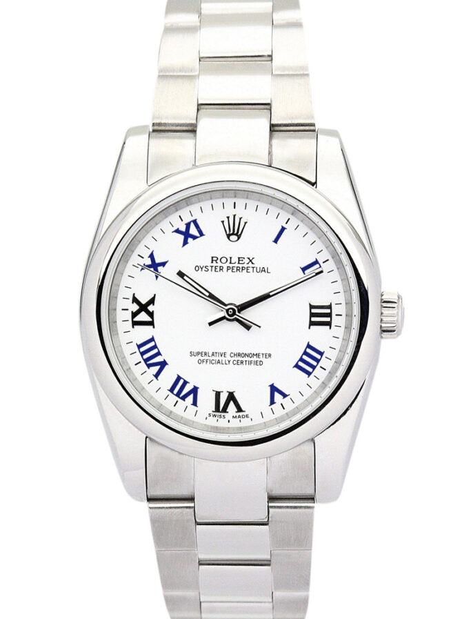 Replica Rolex Oyster Perpetual Lady 31mm White Dial 177200