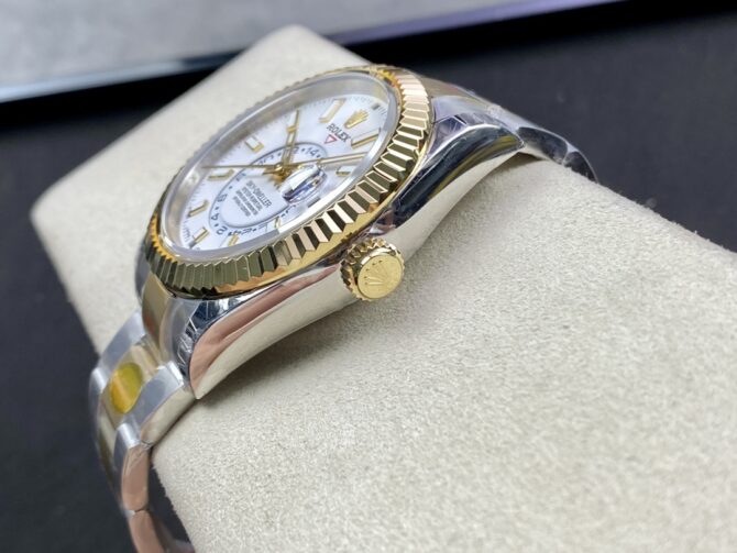 Rolex Sky Dweller 42mm White Dial Stick Markers m336933 0005 Men's Watch