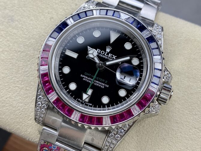 Rolex GMT Master II 116759SA Black Dial 40mm Mens Replica Watch
