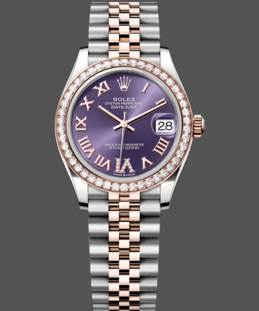 Rolex Datejust 31 Purple Roman Diamond Dial Jubilee 278381RBR