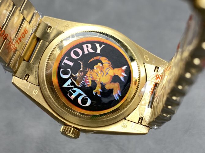 Replica Rolex Day Date 36 Champagne Dial Yellow Gold Bracelet 128238 0132