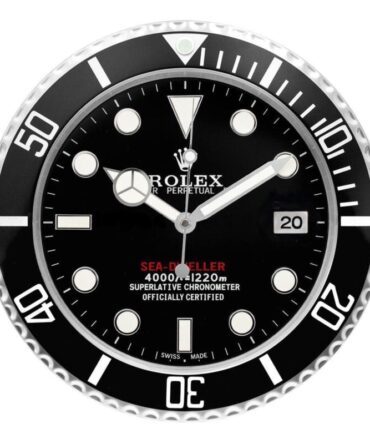 Rolex Deepsea Black Wall Clock