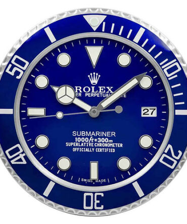 Rolex Submariner Blue Wall Clock