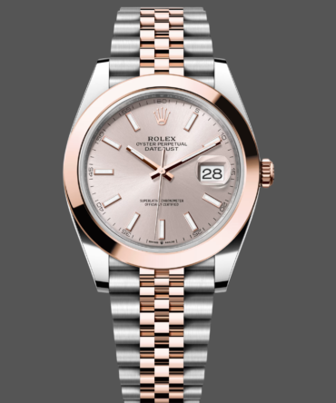 1741001100 Rose Gold Sundust Index Dial Mens Replica Watch