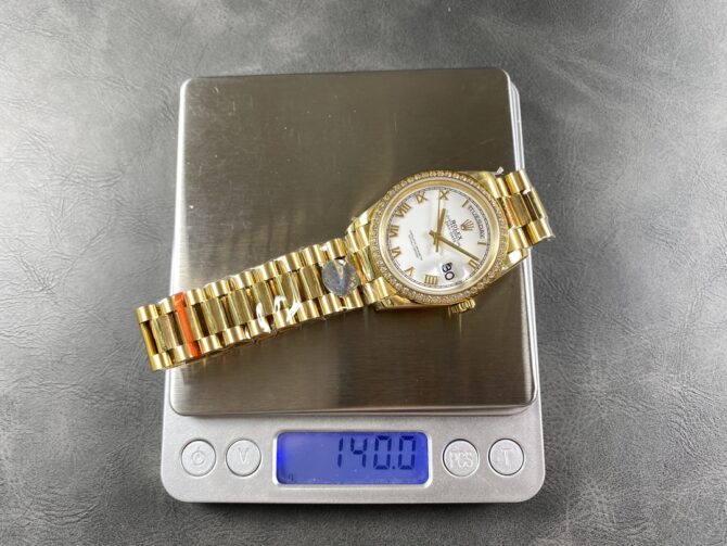 Replica Rolex Day Date 36 Yellow Gold m128348rbr 0064 White Dial