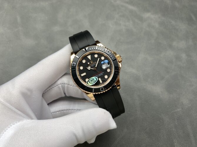Rolex Yacht-Master 126655 40mm Automatic Black Dial 18kt Everose Gold Watch
