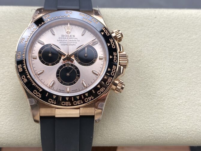 Rolex Cosmograph Daytona 116515LN Black Pink Dial 40mm Mens Replica Watch