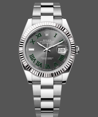 85231434 0021 Fluted Bezel Grey Wimbledon Dial 41MM Mens Replica Watch