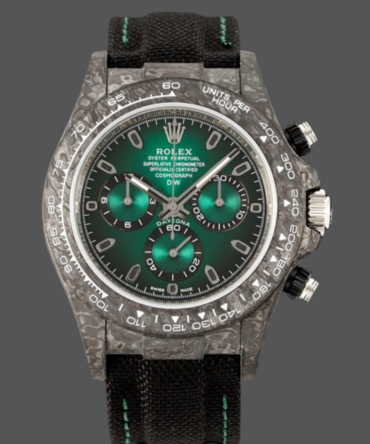 Rolex Cosmograph Daytona DIW Carbon Fiber Green Dial 40mm Men's Watch