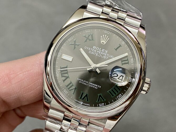 18544300 0017 Grey Wimbledon dial Stainless Steel 36MM Unisex Replica Watch