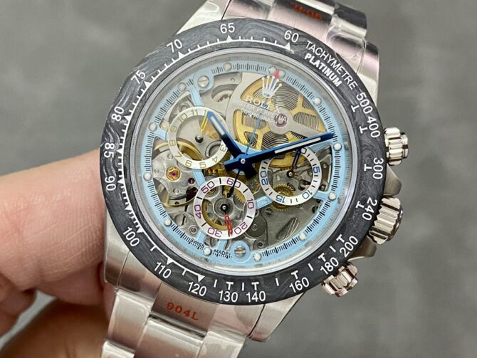 Daytona Daytona Artisans De Geneve Carbon Fiber Bezel Colorful Skeleton Dial 116500LN