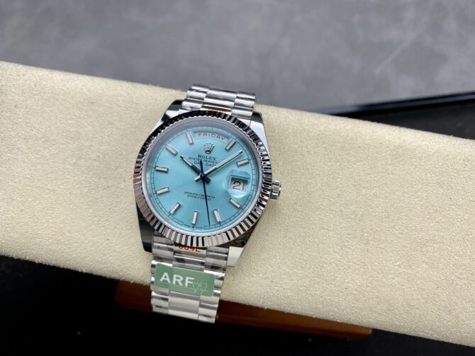 Replica Rolex Day-Date 40 Ice Blue Dial m228236 0018 Men's Watch