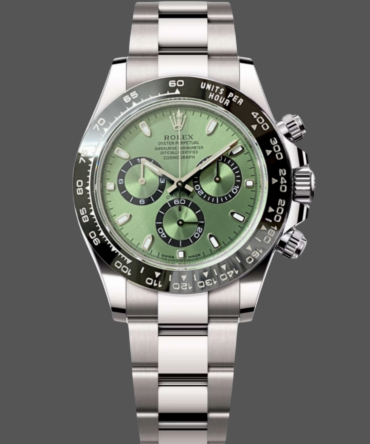 Rolex Daytona Platinum Green Dial Ceramic Bezel LNIB 126506 40mm Stainless Steel Men's Watch