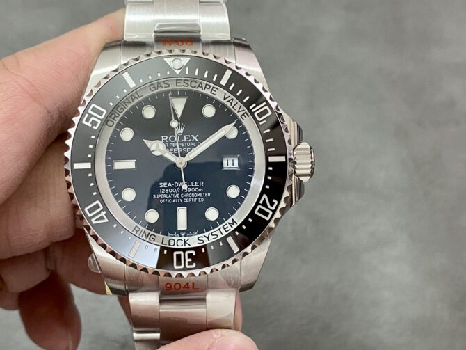 Rolex Deepsea 126660 Black Dial Oyster Steel 44mm Mens replica watch
