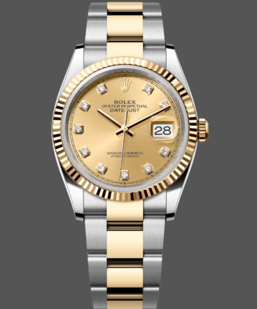7411318 Champagne Diamond Dial Unisex Replica Watch